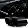 BMW 3 Series Titanium Chrome Muffler Exhaust Tips (2-pack) | E90 E92 E93 325i 328i 330i