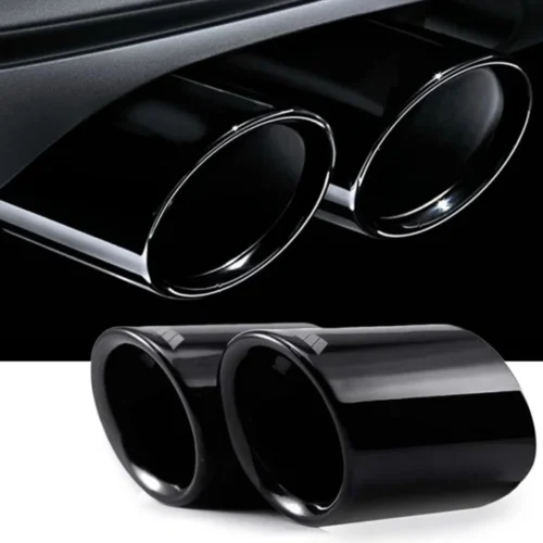 BMW 3 Series Titanium Chrome Muffler Exhaust Tips (2-pack) | E90 E92 E93 325i 328i 330i