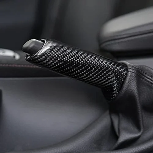 BMW 1 3 5 Series Real Carbon Fiber Parking Brake Handle | E60 E81 E82 E87 E88 E90 E91 E92 E93 F30 F32 F80 M3